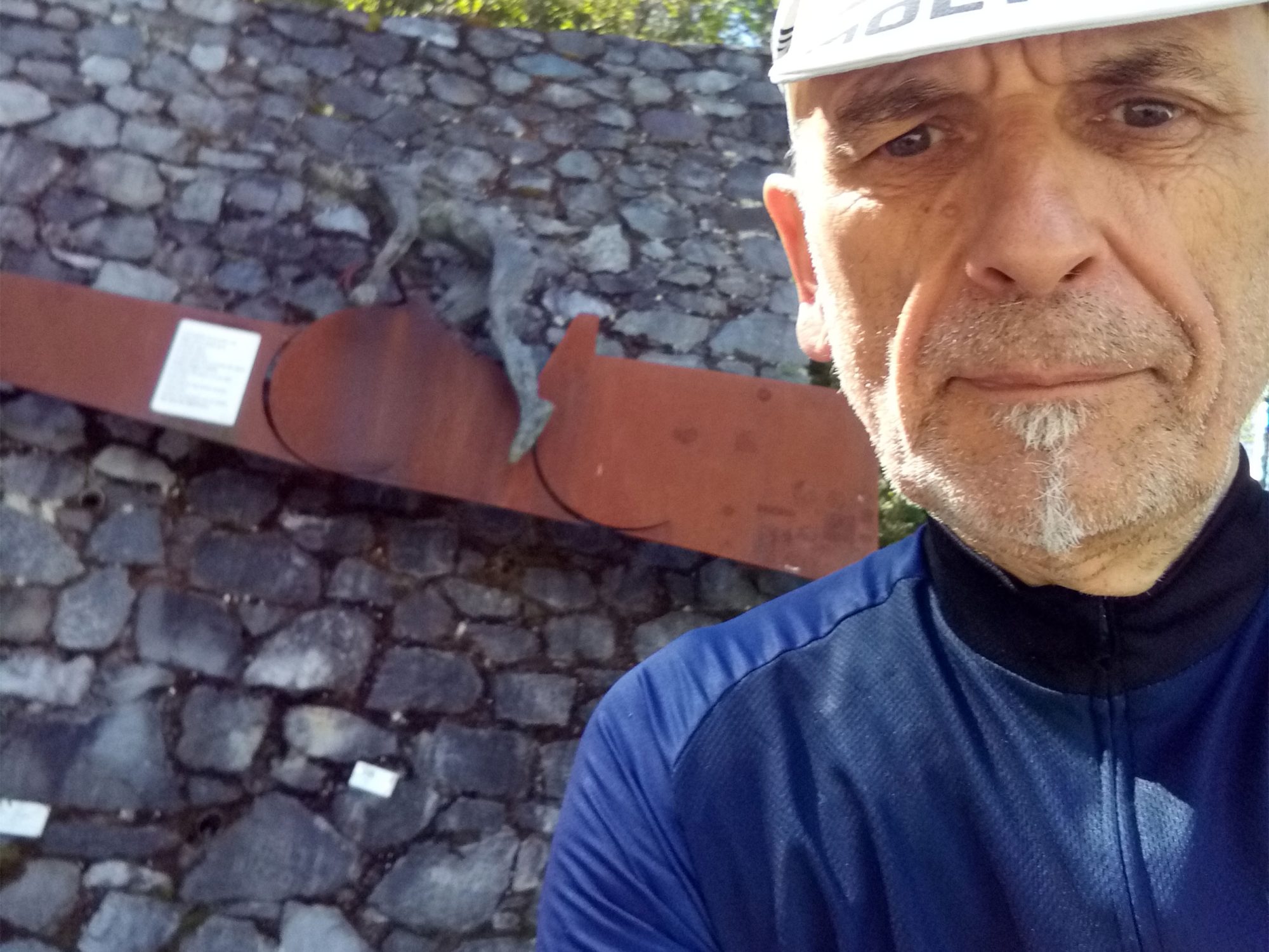 selfie am mortirolo in der pantani-kurve