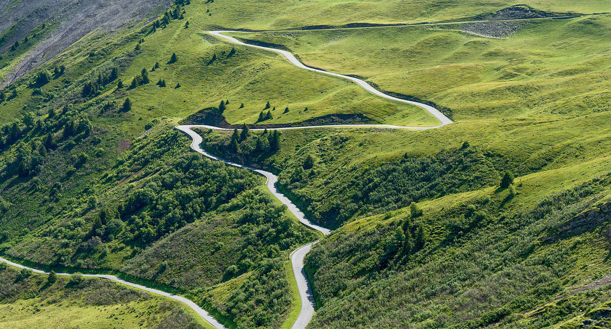 serpentinen zum col du glandon