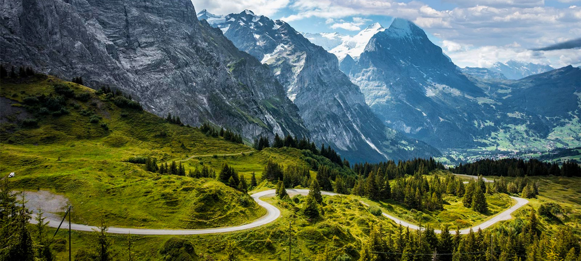 blick von der grossen scheidegg nach grindelwald
