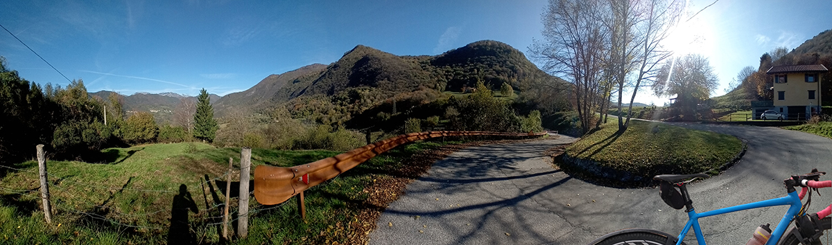 spitzkehre auf dem weg nach costa im parco alto garda