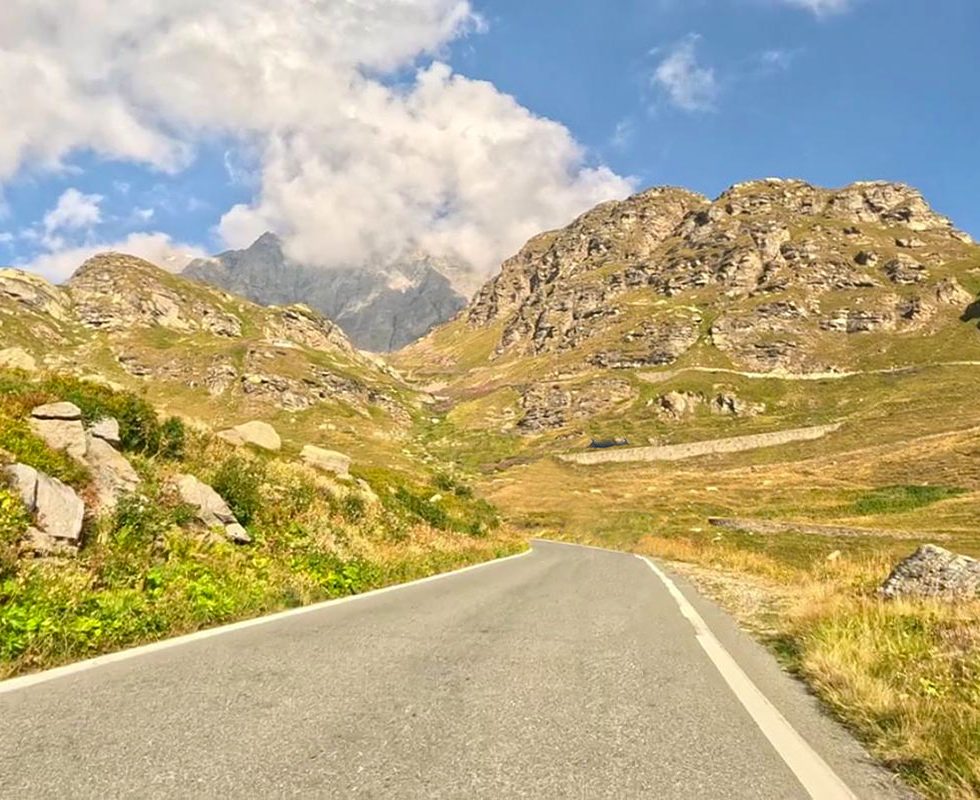 panorama auffahrt zum nivolet