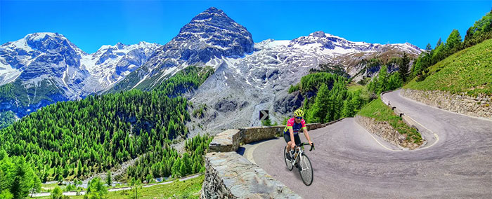 nordauffahrt stelvio panorama