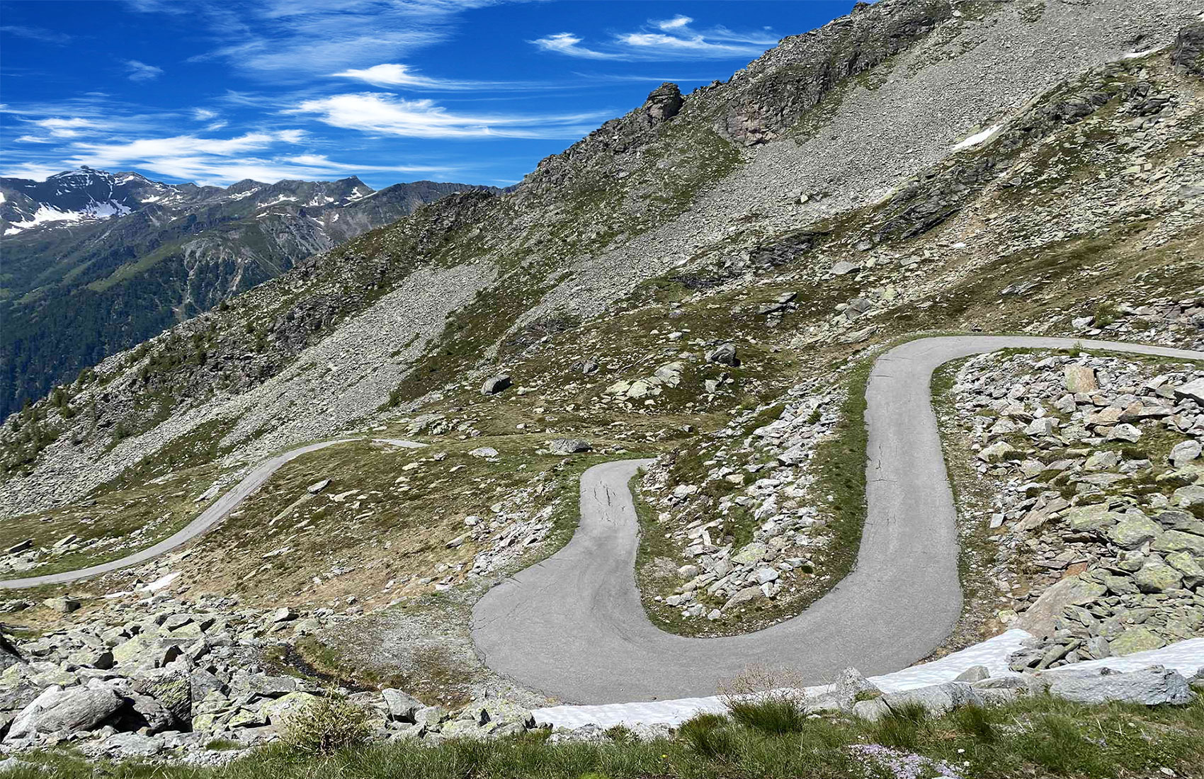 panoramabild auffahrt zum gr oscheniksee
